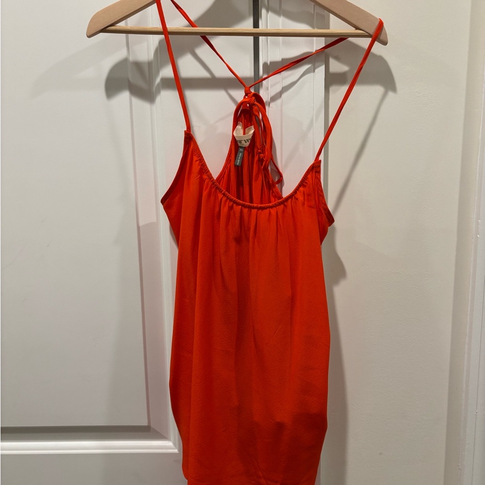 Amour Vert Reb Orange Silk Camisole